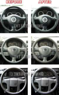 LEATHER Steering Wheel Cover Vauxhall Astra F G H Agila  