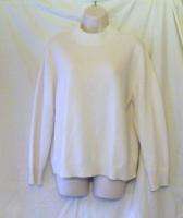 APPLESEEDS Mock Turtleneck Cashmere Sweater Ivory XL  
