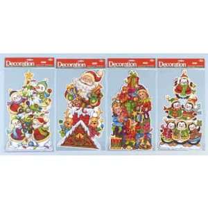  18 Glittered Christmas Stickers Case Pack 96 Everything 