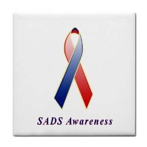  SADS Awareness Ribbon Tile Trivet 