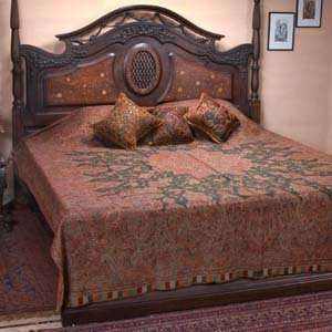  Pashmina Cashmere Floral Bedspread   Full/Queen