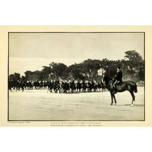  1902 Print Calvary Drill Philippine American War Colonel 