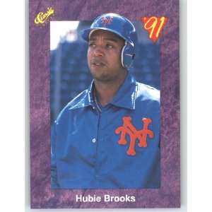 1991 Classic Game (Purple) Trivia Game Card # 77 Hubie Brooks   New 
