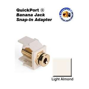  Leviton 40837 BTE ADPT BANANA JK W/BLK LA