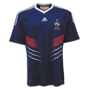  France Authentic Adidas Home 10/11 Soccer Jersey Small 