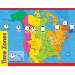  Trend Enterprises T 38260 Learning Chart Time Zones Toys & Games