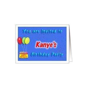  Kanyes Birthday, Invitation to the Party Card Toys 