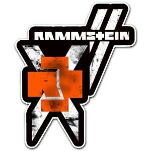  Rammstein X Band Car Bumper Sticker Decal 6x3.5 