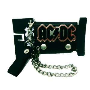  Acdc Ac Dc Rock Band Mens Trifold Chain Wallet 