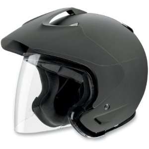  Transit Open Face Motorcycle Helmet Rubatone Black XXXL 3XL 0104 0763