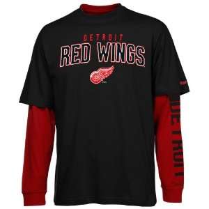  Reebok Detroit Red Wings Faceoff Option 3 In 1 T Shirt Set 