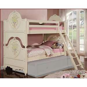  Acme Furniture Twin over Twin Bunk Bed in Cream AC02600 3 