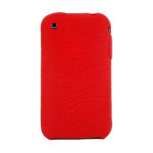   Silicone Case * Swirly Lines * (Red) 8GB, 16GB, 32GB 