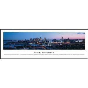 Boston, Massachusetts   Series 4 Panoramic View Framed Print  