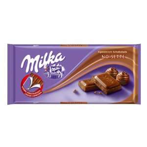Milka Noisette Chocolate 100g  Grocery & Gourmet Food