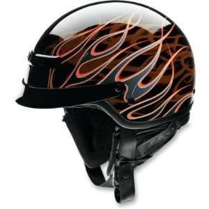 Z1R Nomad Hellfire Helmet , Color Black/Orange, Size 2XL XF0103 0686