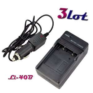  New 3 Lot LI 40B Battery Charger For Olympus FE 20 FE 150 