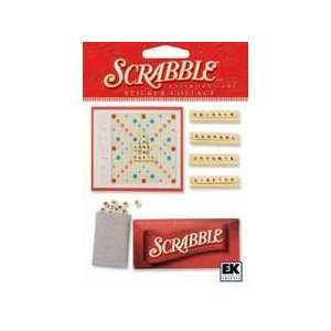  Scrabble Board Game Dimensional Scrapbook Stickers 