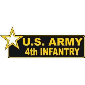  United States Army 4th Infantry Bumper Sticker Decal 9 