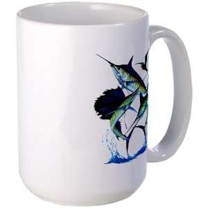  Large Mug Coffee Drink Cup Sailfish Swordfish and Marlin 
