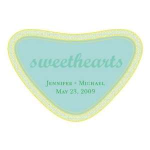   8592 sweethearts Heart Shaped Stickers  pack of 36