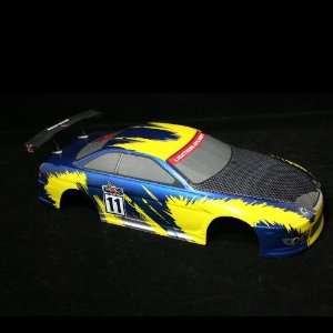  1/10 200mm Onroad Car Body Blue And Yellow Sports 