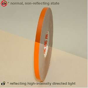   79907 Scotchlite Reflective Striping Tape, 1/4 Inch x 50 Foot, Orange