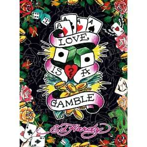    Ed Hardy Love is a Gamble   500 Piece Puzzle Toys & Games