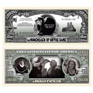  (10) Hunchback of Notre Dame Million Dollar Bill 