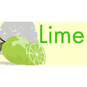  3x6 Vinyl Banner   Limes 