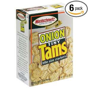 Manischewitz Tams, Tiny, Onion Flavored, Passover, 8 ounces (Pack of 6 