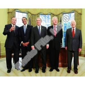  Presidents Bush Senior, Obama, Clinton, Bush and Carter 