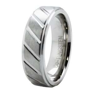 Grooved Superior Cobalt Ring w/ Step Down Edge (Size 8) Available Size 