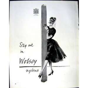   1953 ADVERTISEMENT TROLLOPE COLLS GILBEY WHISKY WOLSEY