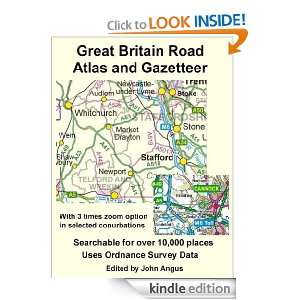   Britain Road Altas and Gazetteer John Angus  Kindle Store