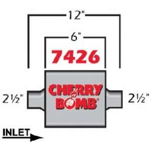  Cherry Bomb 7426 Extreme Muffler Automotive