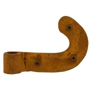  Hand Forged Iron Curved Shutter Hinges   Set of Two   Rust 