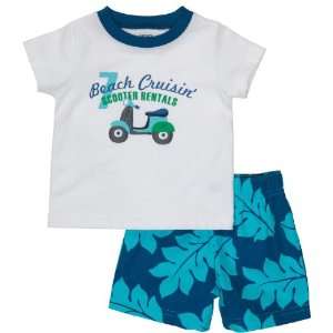  Carters Infant/toddler 2pcs Boys Set, (Beach Cruising)Size 