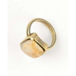  Coldwater Creek Cloudy stone Grey ring Jewelry