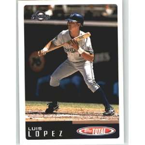  2002 Topps Total #211 Luis Lopez   Milwaukee Brewers 