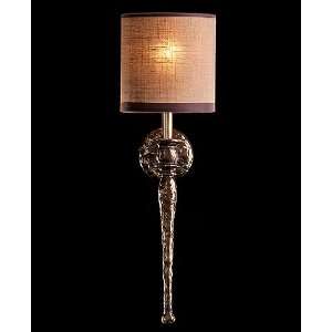 Melting Paris wall torch   brown trim, Canadian Gold, 220   240V (for 