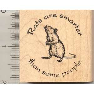  Rats are Smarter Rubber Stamp Arts, Crafts & Sewing