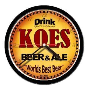  KOES beer and ale cerveza wall clock 