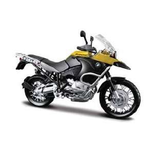  112 Scale Maisto BMW R 1200gs Yellow Diecast Motorcycle 