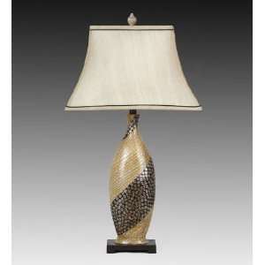  Privilege 12321 Resin Ivory Look Table Lamp