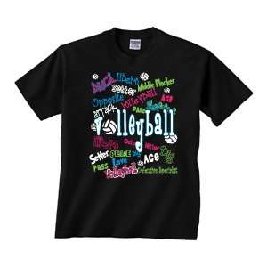  Volleyball   Graffiti   Short Sleeve T shirt Clothing