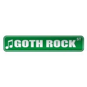   GOTH ROCK ST  STREET SIGN MUSIC