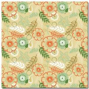  Foxy Ferns Scrapbook Paper 