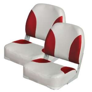    Set of 2, Deluxe Folding Boat Seats, Red