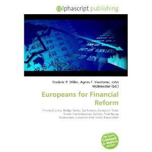 Europeans for Financial Reform 9786132725066  Books
